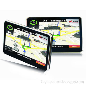 GPS with FM, Bluetooth and AV-in Function, Supports External TF Card Up to 16GB
